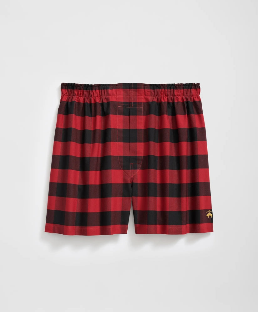 Cotton Oxford Plaid Boxers / Brooks Brothers Sale