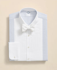 Cotton Oxford Polo Button-Down Collar, 10-Pleat Contrast-Stripe Tuxedo Shirt / Brooks Brothers Men