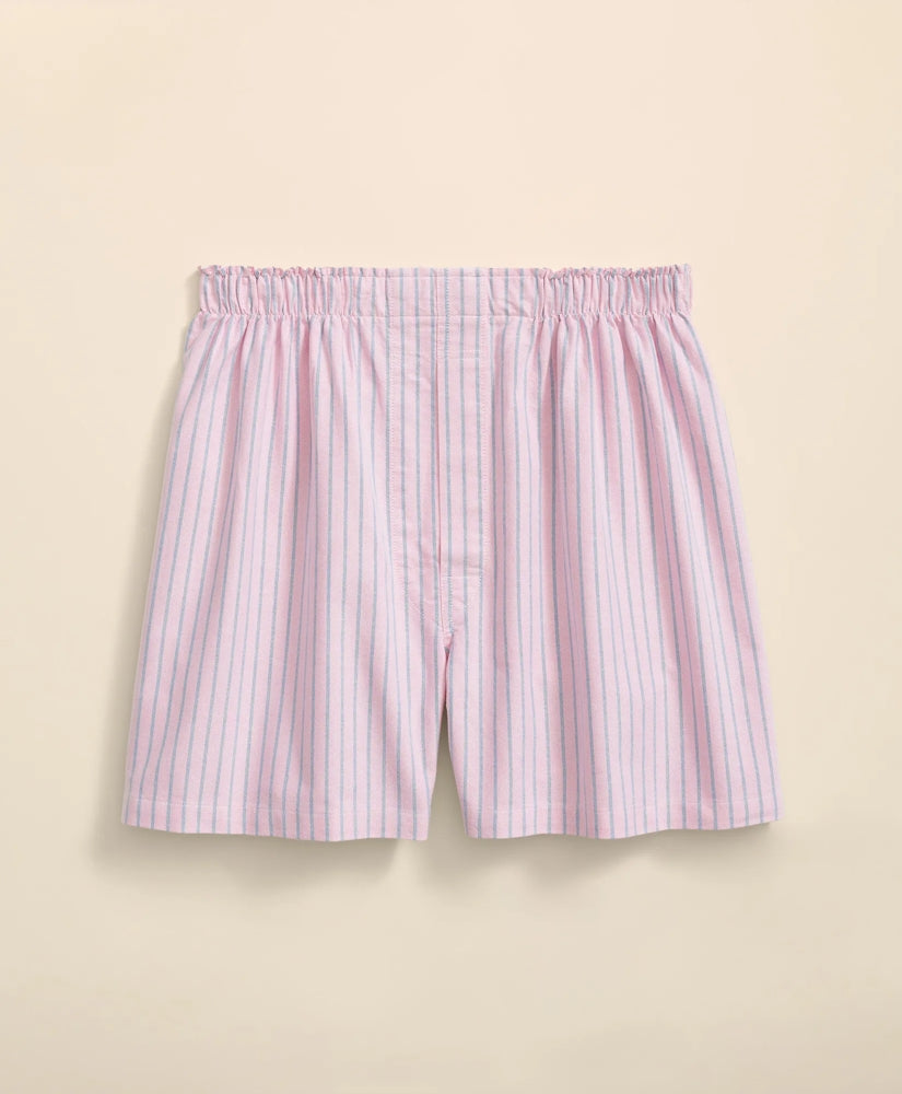 Cotton Oxford Striped Boxers / Brooks Brothers Sale