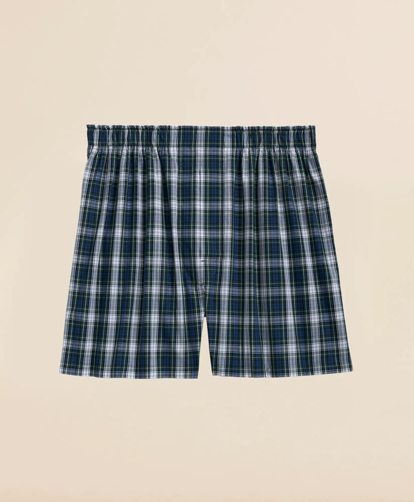 Cotton Poplin Tartan Boxers / Brooks Brothers Sale