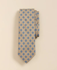 Cotton-Silk Square Flower Tie / Brooks Brothers Men