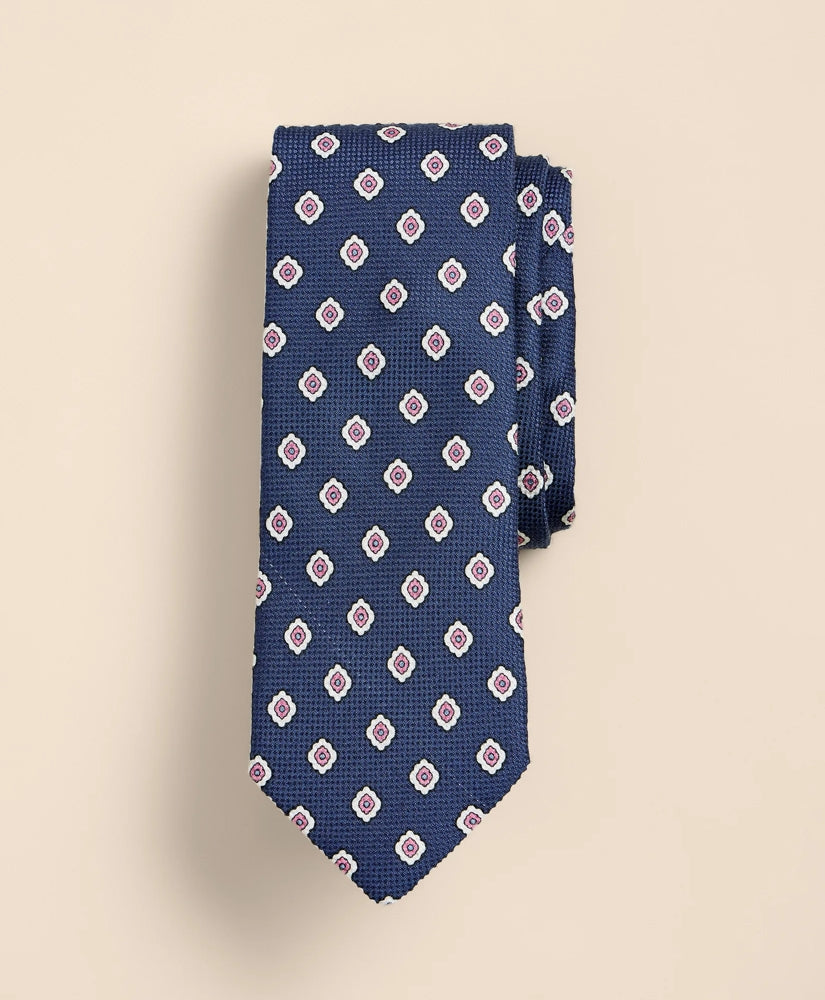 Cotton-Silk Stamp Tie / Brooks Brothers Men