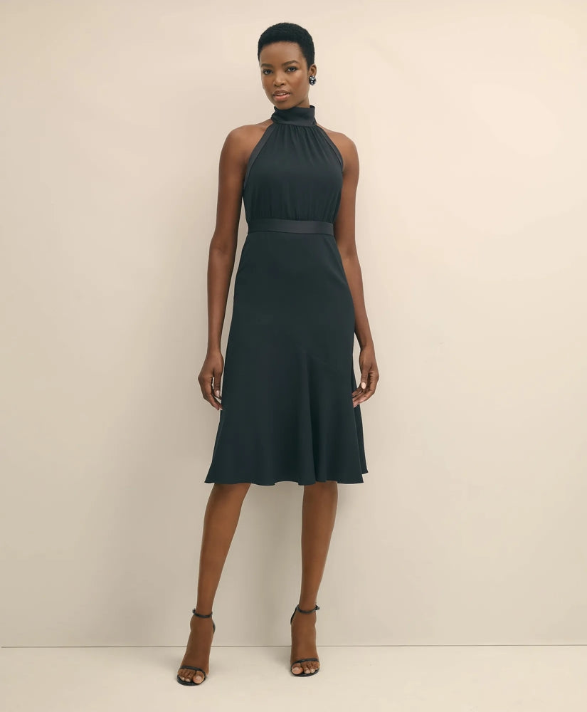 Crepe Halter Dress / Brooks Brothers Sale