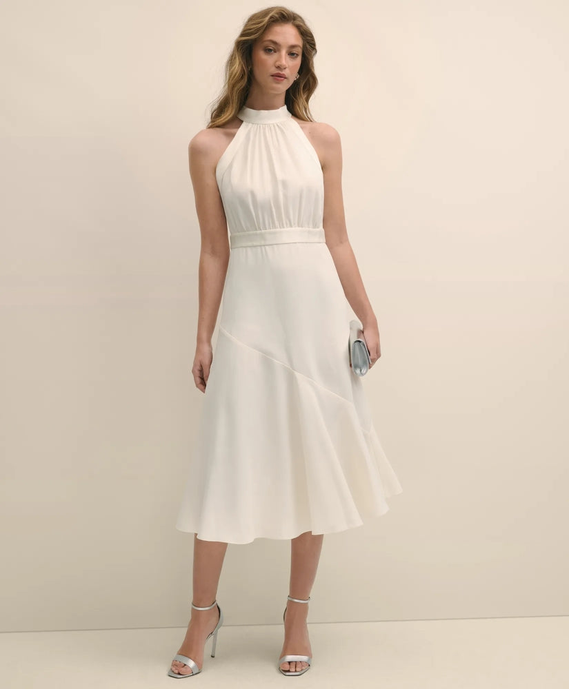 Crepe Halter Dress / Brooks Brothers Sale