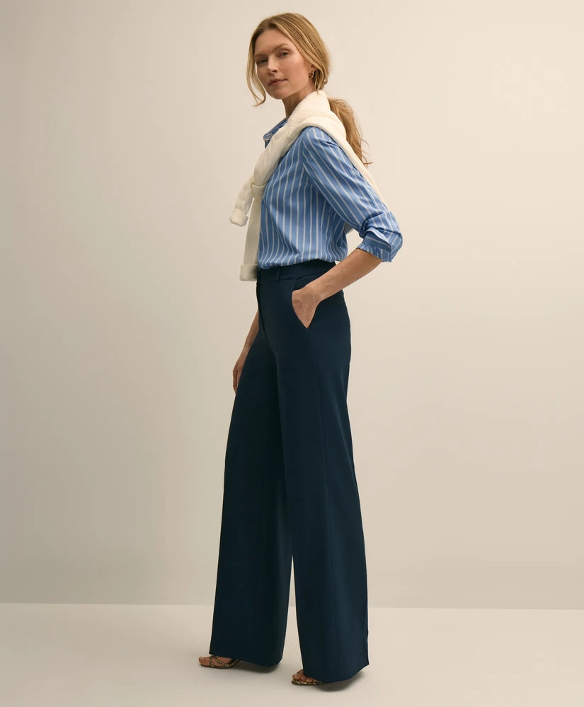 Crepe Wide-Leg Pants / Brooks Brothers Women
