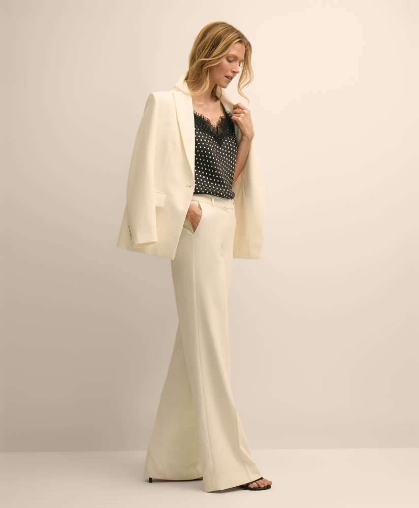 Crepe Wide-Leg Pants / Brooks Brothers Women