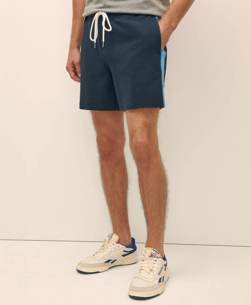 Double Faced Cotton Blend Pique Shorts / Brooks Brothers Sale