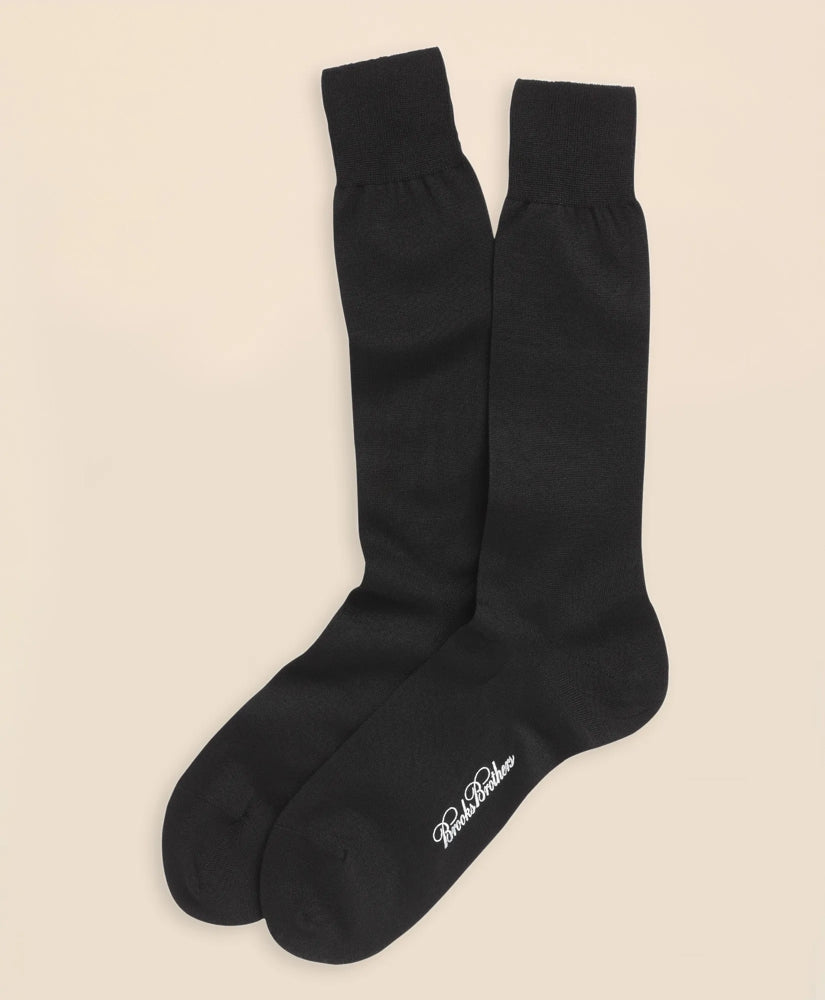 Egyptian Cotton Jersey Knit Crew Socks / Brooks Brothers Men