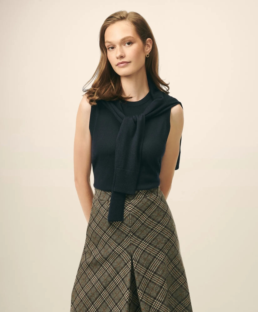 Extra-Fine Twinset Shell in Merino Wool / Brooks Brothers Women