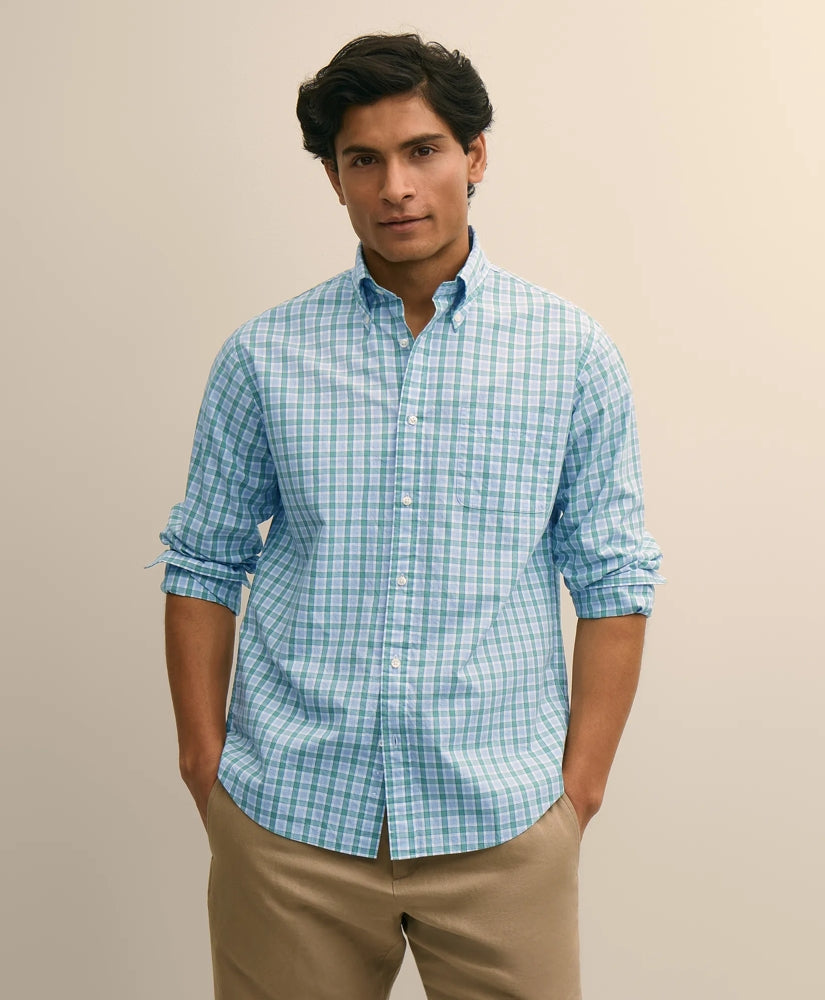 Friday Shirt, Poplin Check / Brooks Brothers Men