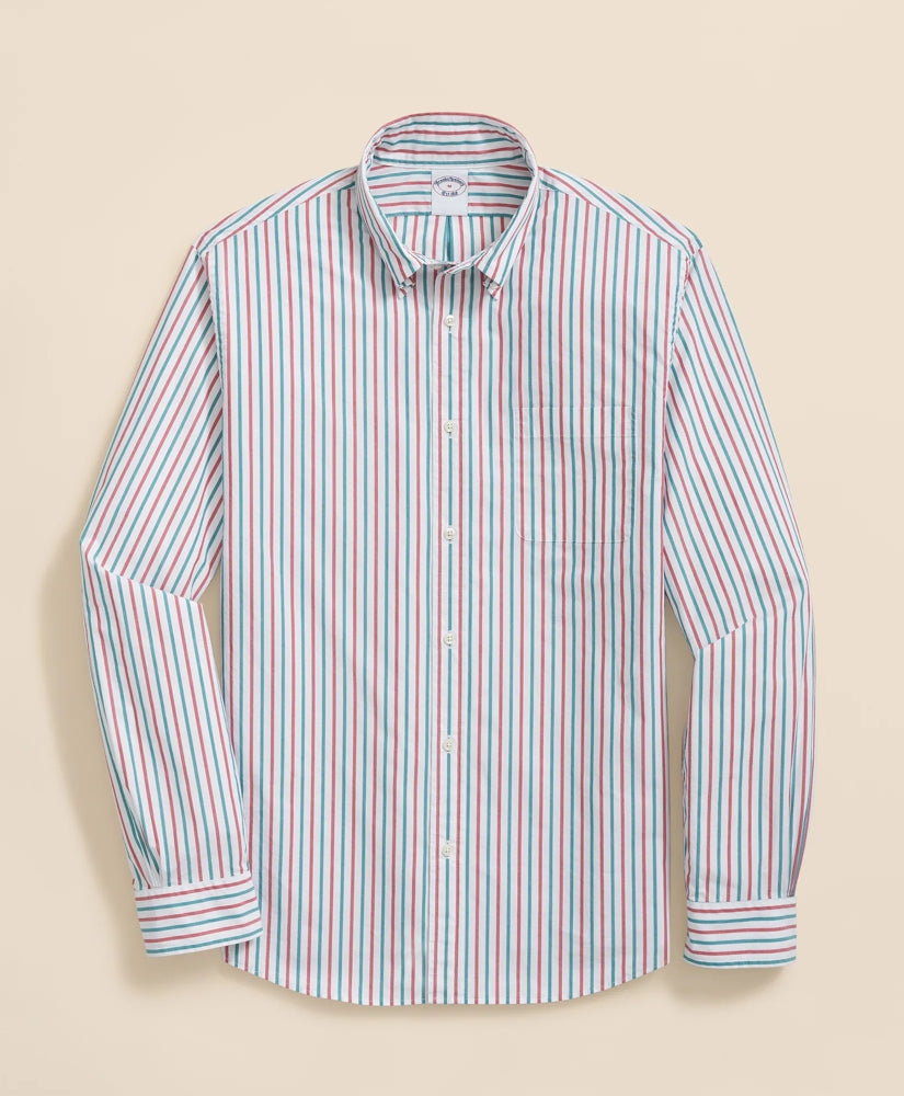 Friday Shirt, Poplin Holiday Stripe / Brooks Brothers Sale