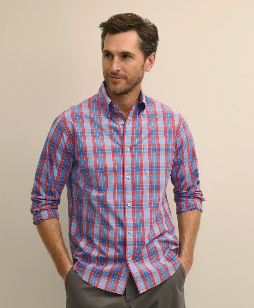 Friday Shirt, Poplin Plaid / Brooks Brothers Men