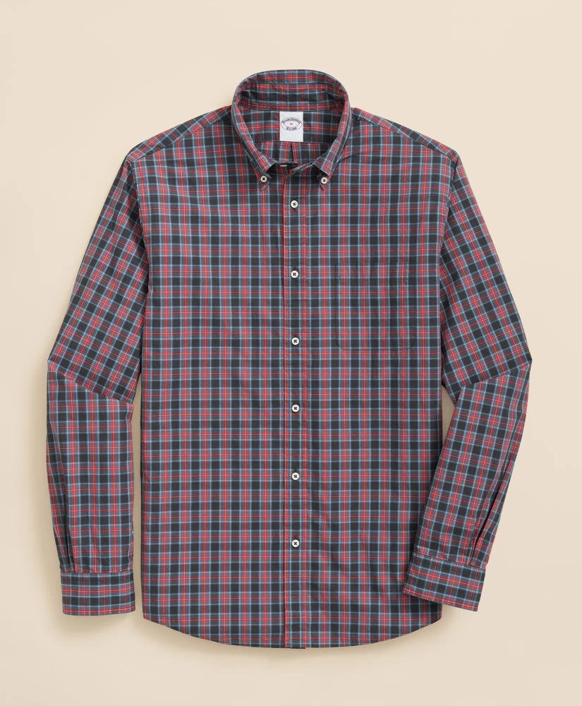 Friday Shirt, Poplin Stewart Tartan / Brooks Brothers Sale