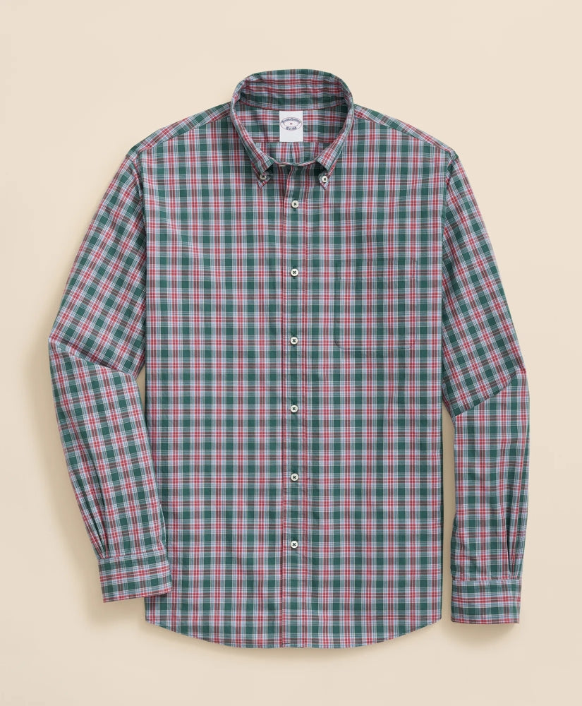 Friday Shirt, Poplin Stewart Tartan / Brooks Brothers Sale