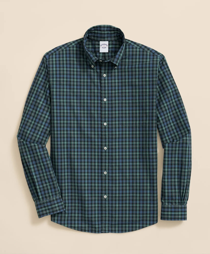 Friday Shirt, Poplin Stewart Tartan / Brooks Brothers Sale