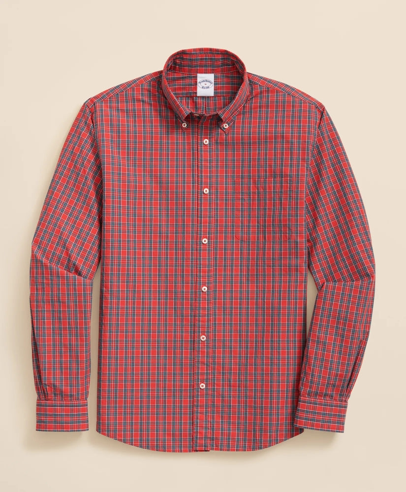 Friday Shirt, Poplin Stewart Tartan / Brooks Brothers Sale