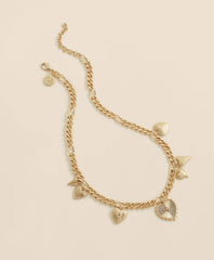 Gold-Toned Heart Charm Necklace / Brooks Brothers Women