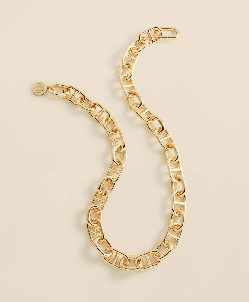 Gold-Toned Mariner Link Necklace / Brooks Brothers Women