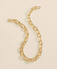 Gold-Toned Mariner Link Necklace / Brooks Brothers Women