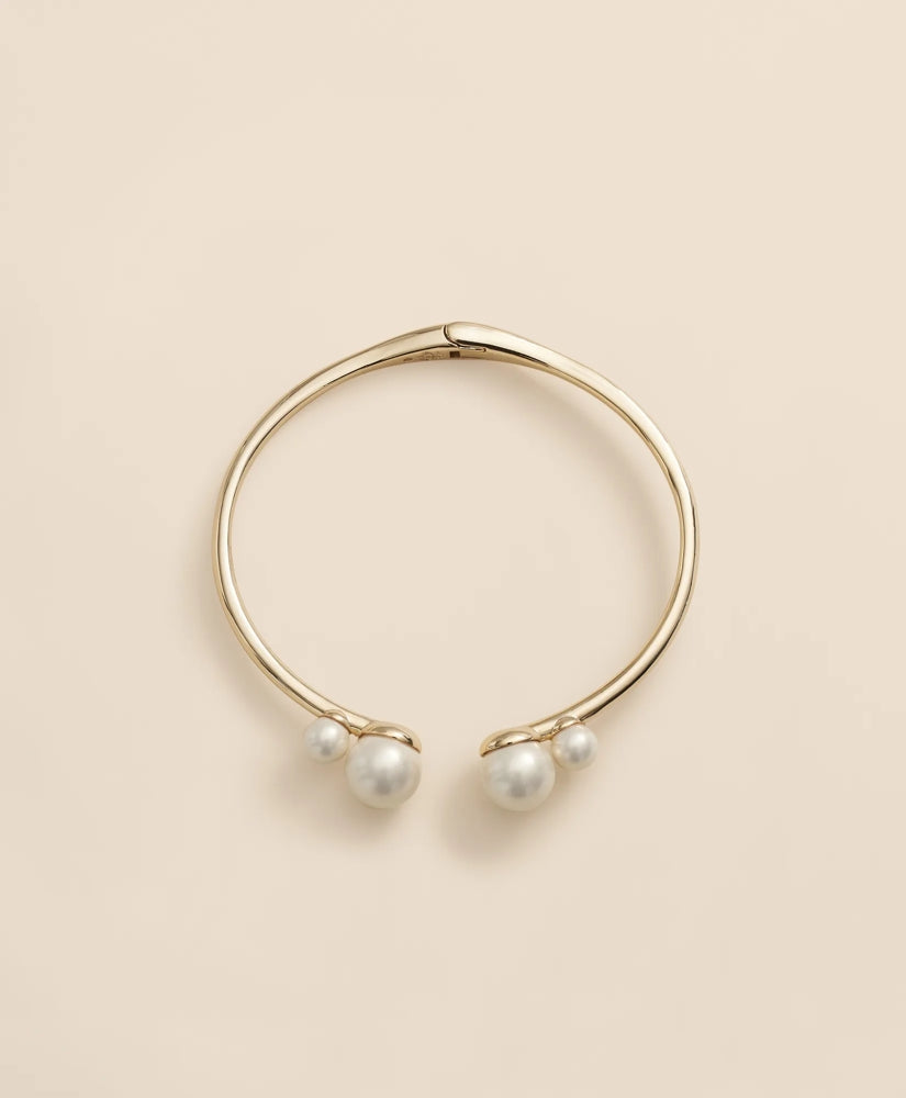 Gold-Tone Faux-Pearl Bangle / Brooks Brothers Women