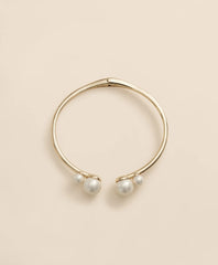 Gold-Tone Faux-Pearl Bangle / Brooks Brothers Women