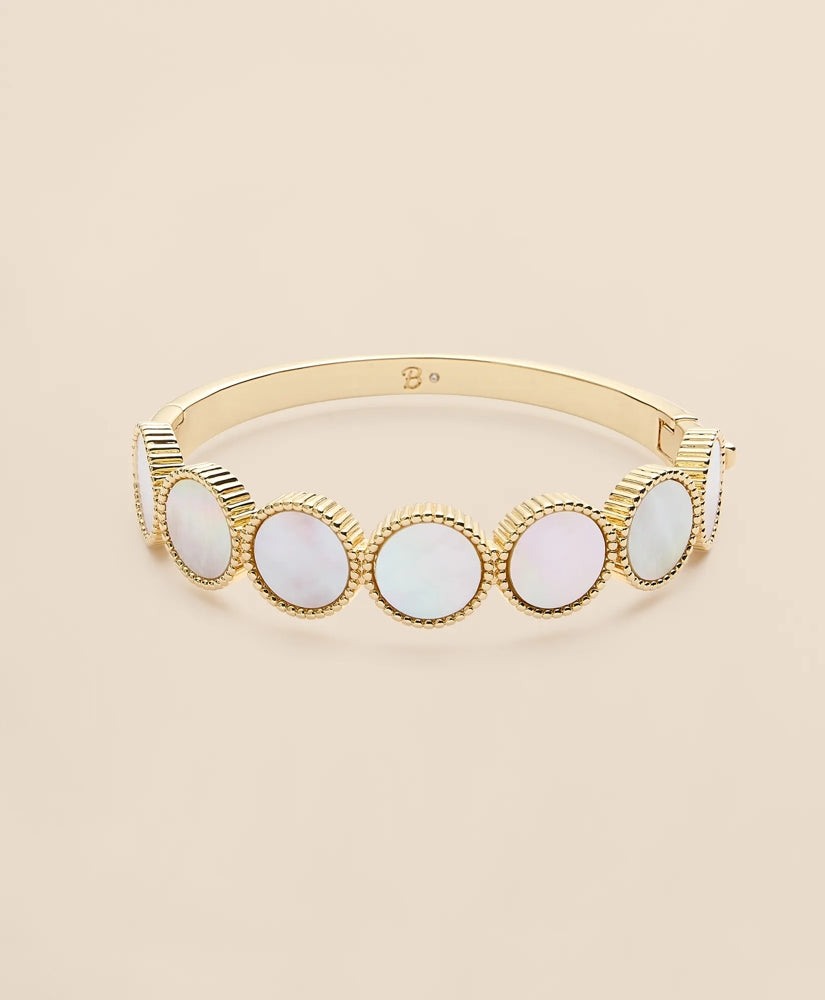 Gold-Tone Mother-Of-Pearl Bangle Bracelet / Brooks Brothers Women