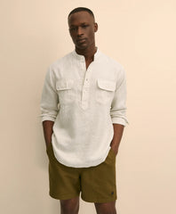 Irish Linen Popover Shirt / Brooks Brothers Men