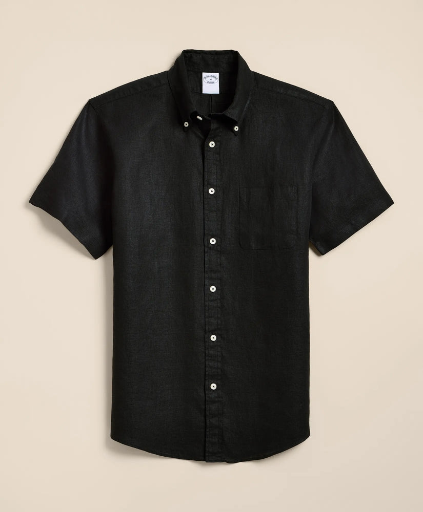 Irish Linen Short-Sleeve Sport Shirt / Brooks Brothers Shirts