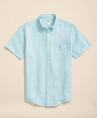 Irish Linen Short-Sleeve Sport Shirt / Brooks Brothers Shirts
