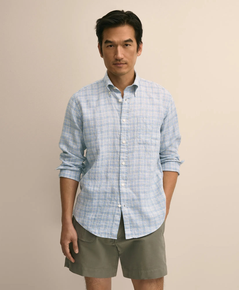 Irish Linen Sport Shirt / Brooks Brothers Men