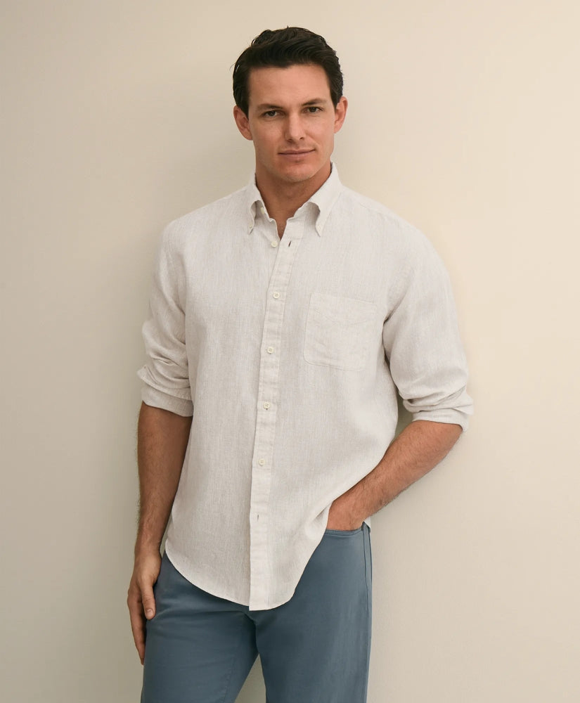 Irish Linen Sport Shirt / Brooks Brothers Men