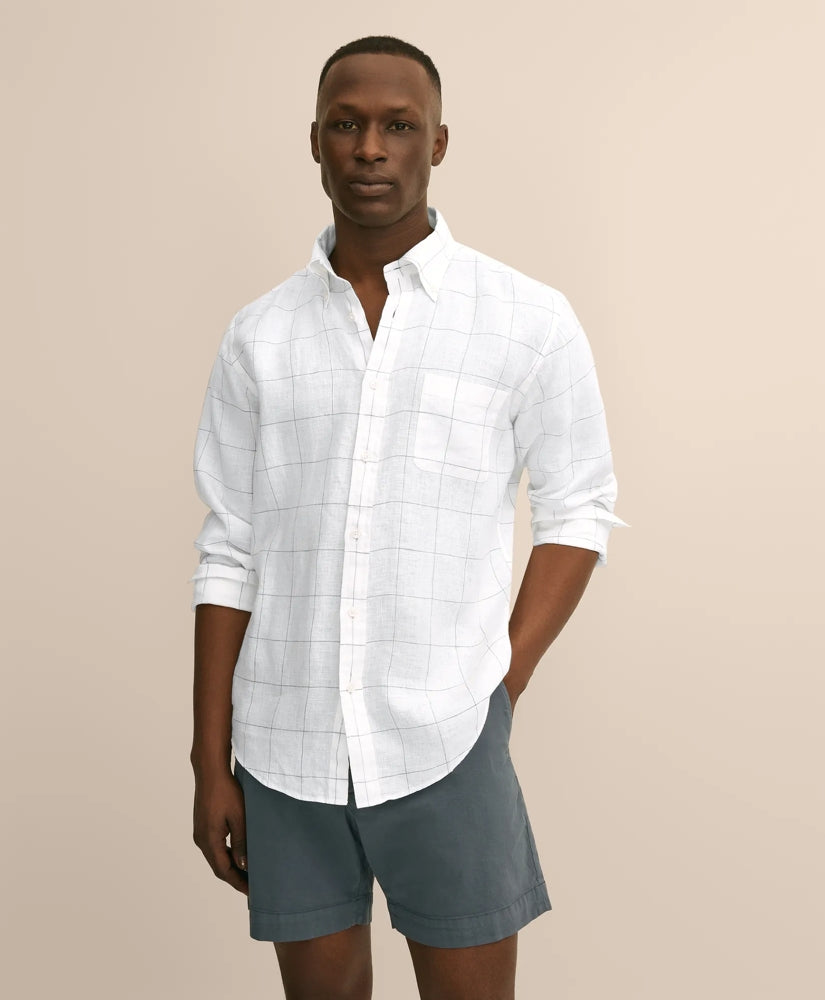 Irish Linen Sport Shirt / Brooks Brothers Men