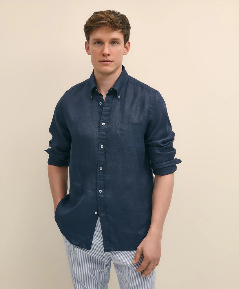 Irish Linen Sport Shirt / Brooks Brothers Men