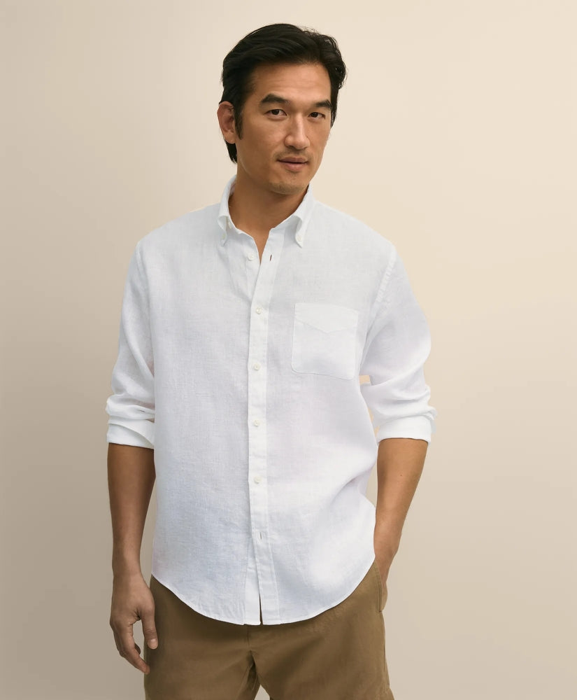 Irish Linen Sport Shirt / Brooks Brothers Men
