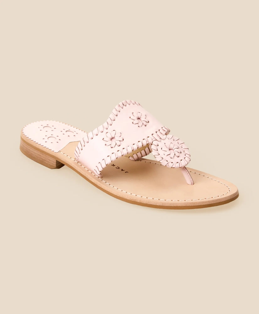 Jack Rogers Jacks Leather Flat Sandal / Brooks Brothers Women