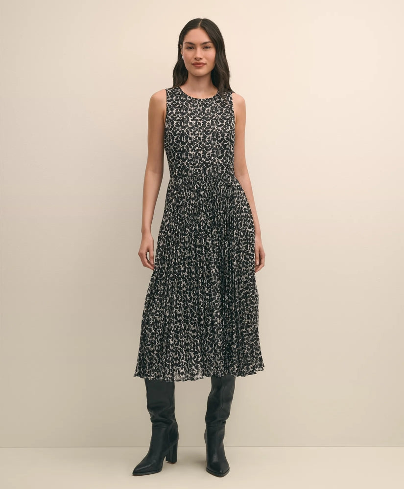 Leaf Motif Jacquard Dress / Brooks Brothers Sale