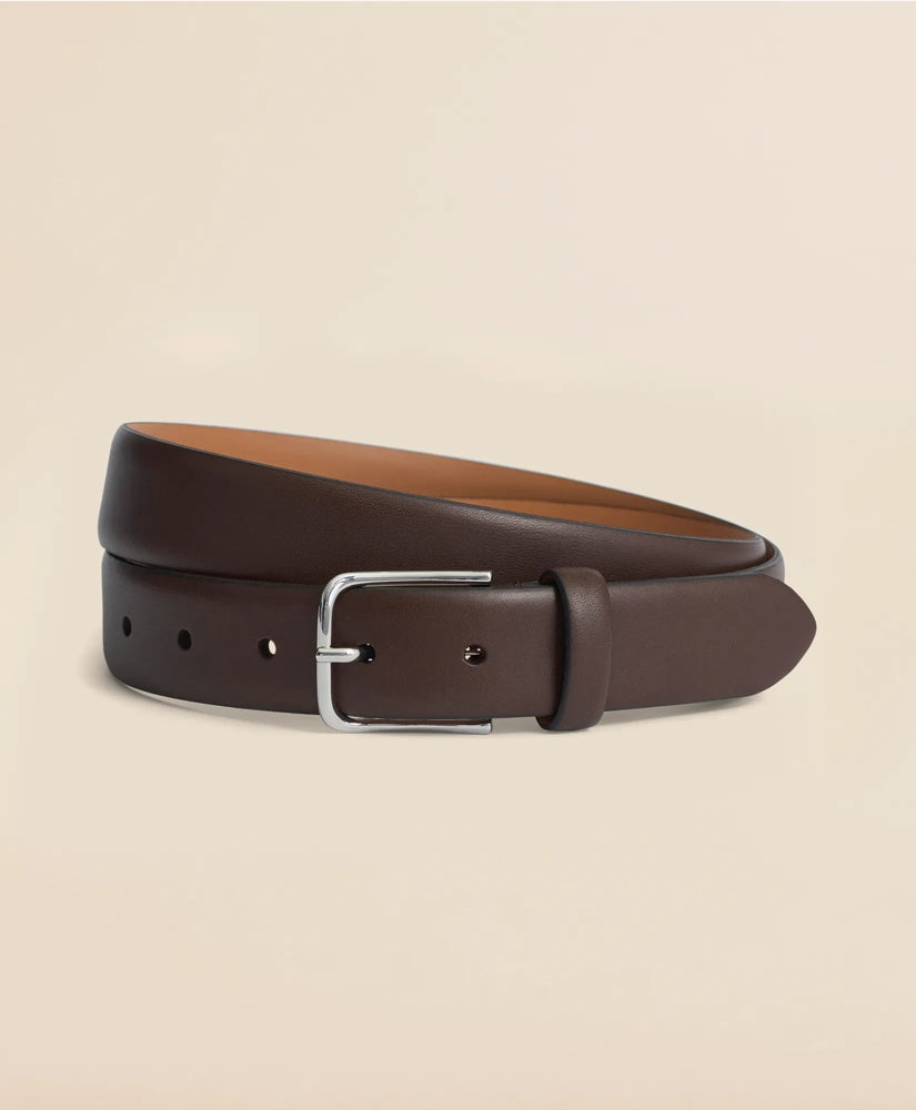 Leather Feather Edge Belt / Brooks Brothers Men
