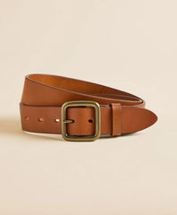 Leather Square Buckle Belt / Brooks Brothers Men