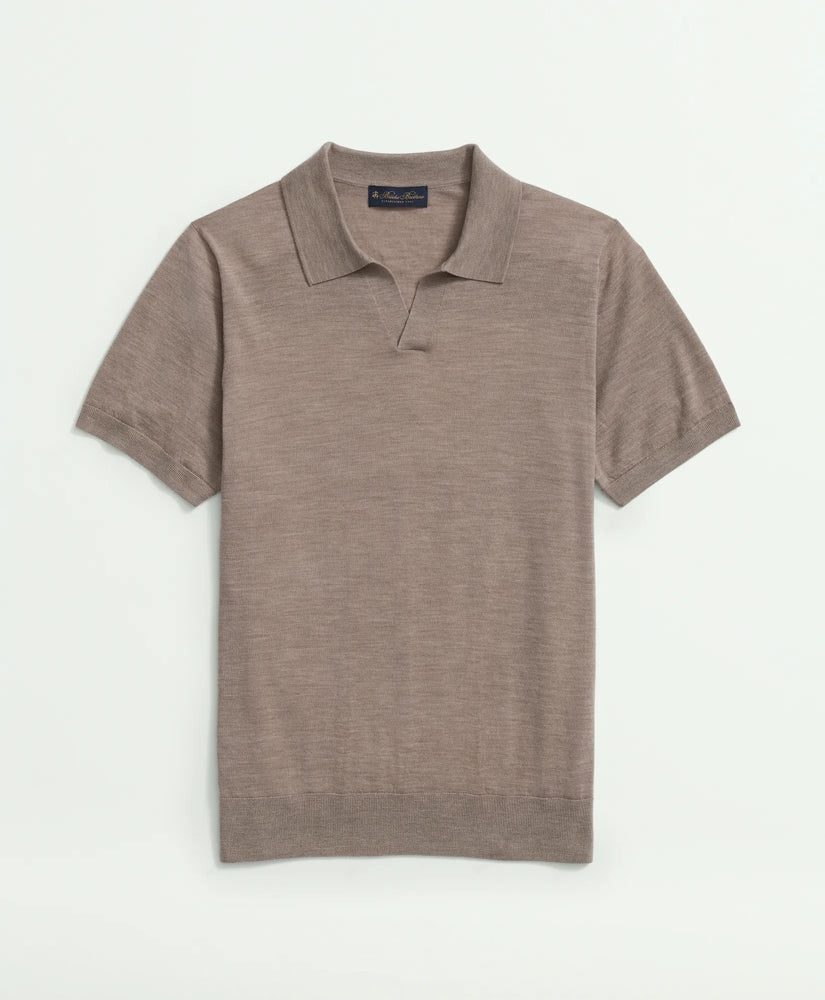Lightweight Luxe All-Season Sweater, Johnny Collar / Brooks Brothers Men