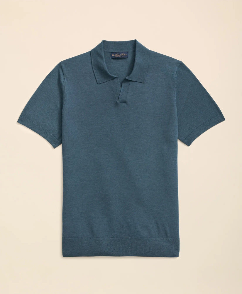 Lightweight Luxe All-Season Sweater, Johnny Collar / Brooks Brothers Men