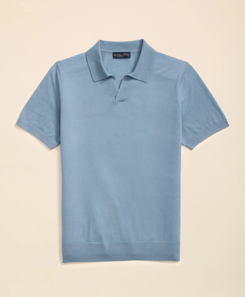 Lightweight Luxe All-Season Sweater, Johnny Collar / Brooks Brothers Men