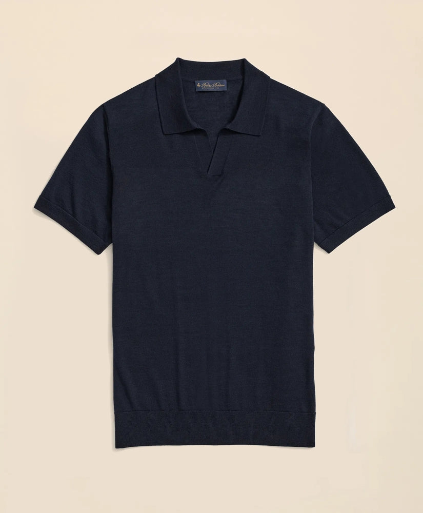 Lightweight Luxe All-Season Sweater, Johnny Collar / Brooks Brothers Men