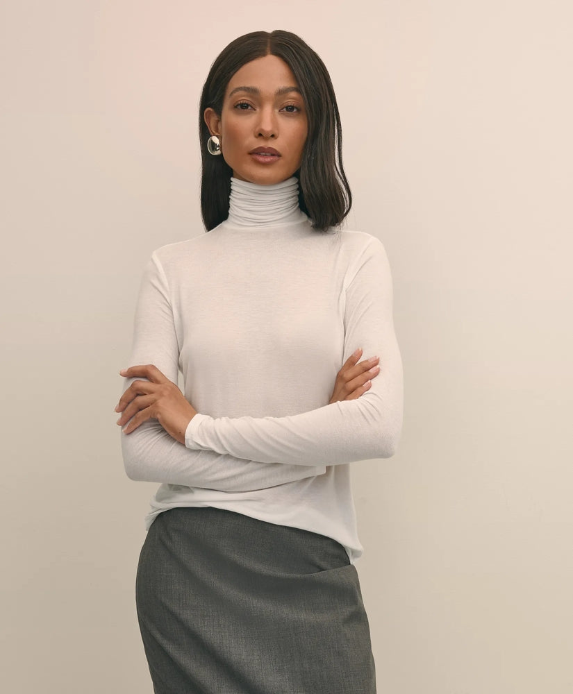 Lightweight Modal Cashmere Turtleneck / Brooks Brothers Women