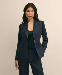 Linen Blend Jacket / Brooks Brothers Women