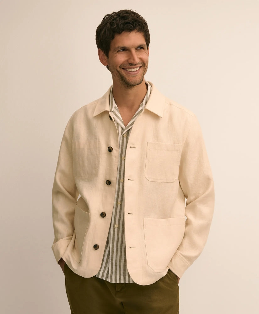 Linen Chore Coat / Brooks Brothers Men