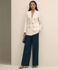 Linen Double-Breasted Peak Lapel Jacket / Brooks Brothers Sale