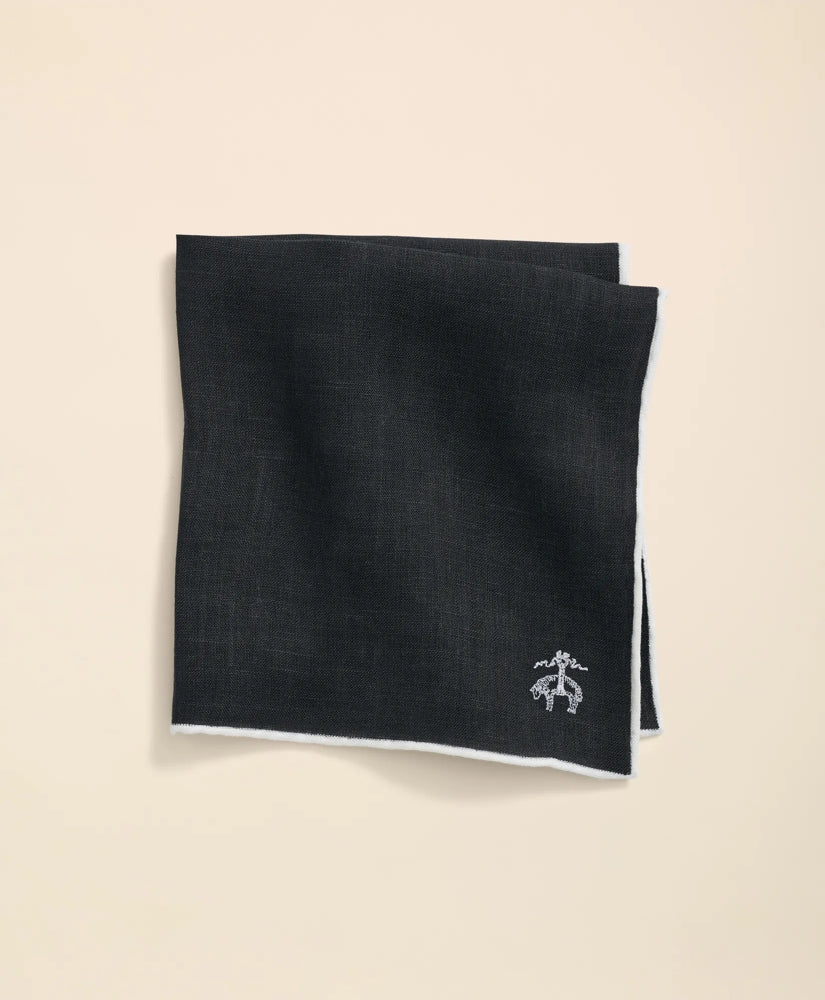 Linen Jacquard Pocket Square / Brooks Brothers Men