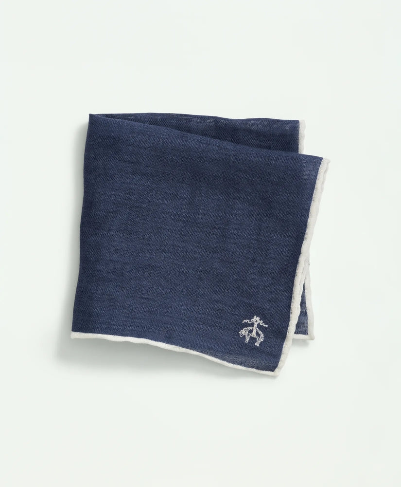 Linen Jacquard Pocket Square / Brooks Brothers Men