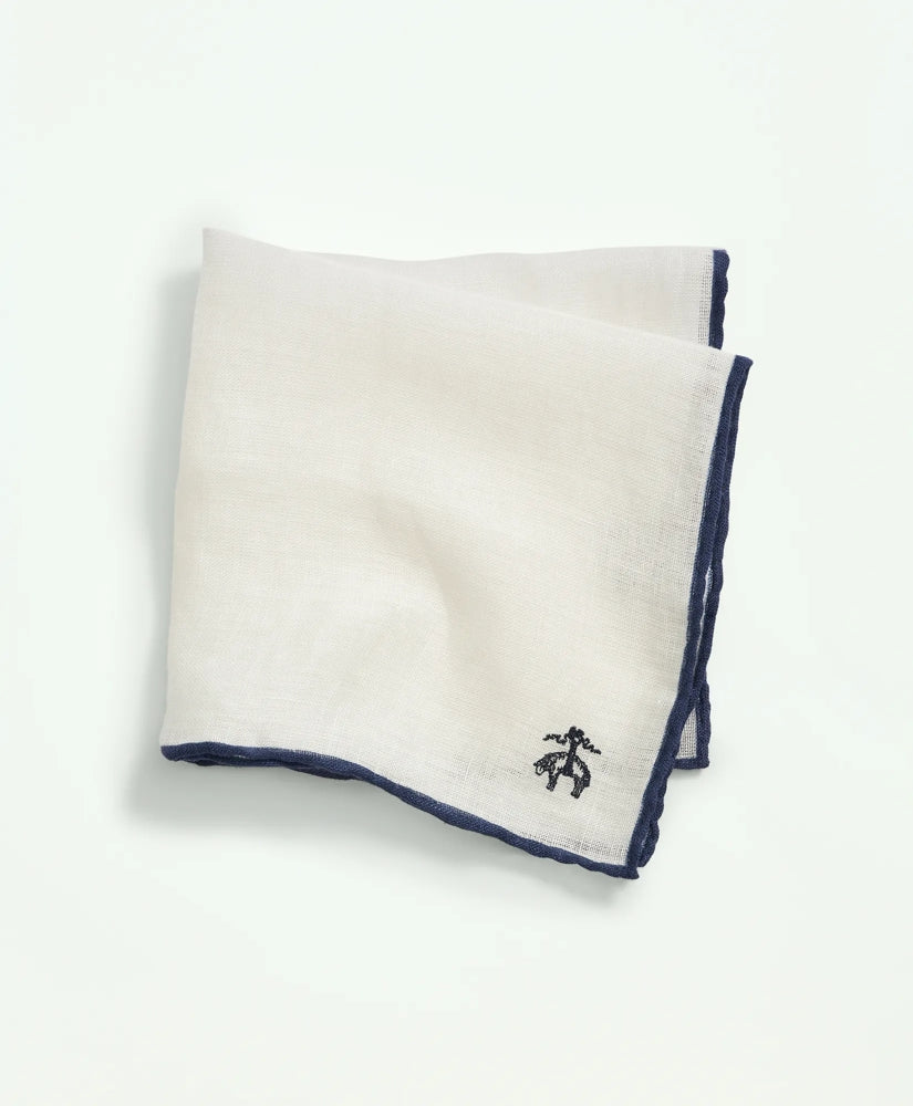 Linen Jacquard Pocket Square / Brooks Brothers Men