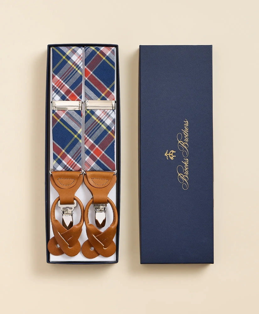 Madras Suspenders / Brooks Brothers Men